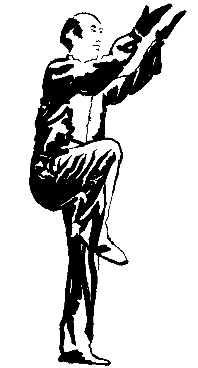 "White ape offers fruit"